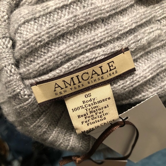 Amicale Cashmere Lurex Hat - Picture 3 of 3